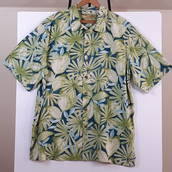 Caribbean Pineapple Shirts Caribbean Pineapple Tropical Print Silk Shirt L Poshmark